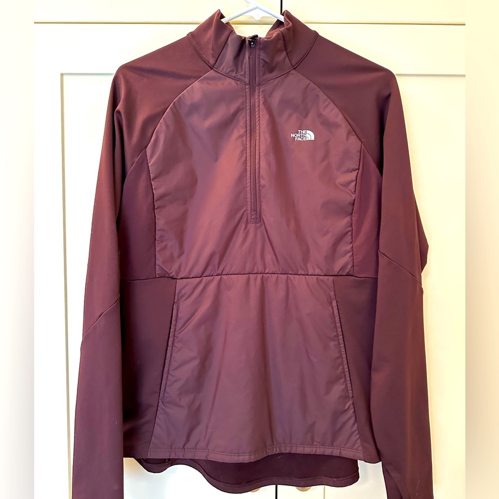 The North Face Burgundy Pullover Jacket